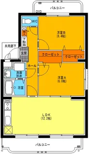 ユーミーオモテII【2階】の間取り