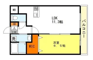 グランパシフィックプラムスクエア【2階】の間取り