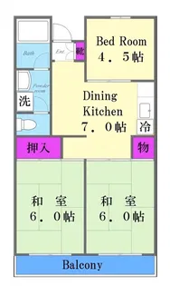 サングリーンIII【3階】の間取り