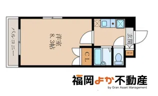 クリムゾン博多【5階】の間取り