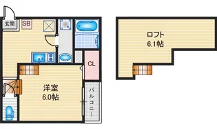 ハーモニーテラス大瀬子町【2階】の間取り