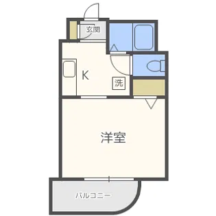 ヒューマンプラザ北大前【4階】の間取り