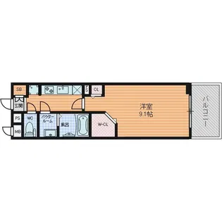 パルティール高畑【8階】の間取り
