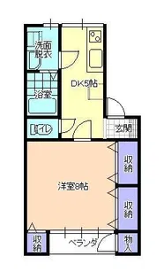 メゾンステータス【1階】の間取り
