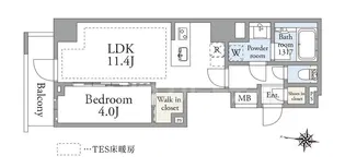 アーベイン 文京・千駄木【2階】の間取り