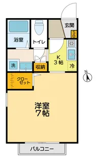 フォレスト【1階】の間取り