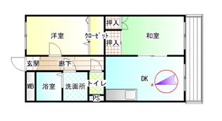 プレステージK【1階】の間取り