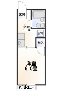 シティハイム【2階】の間取り