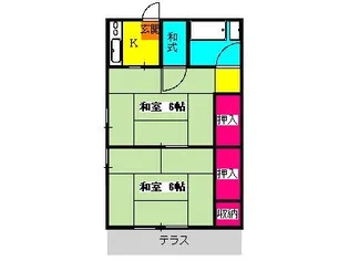 昭和荘【1階】の間取り