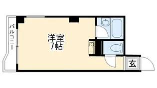 浦風若草ハイツ【1階】の間取り