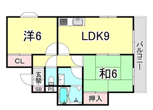 ビューテラス【2階】の間取り
