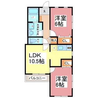Will win(ウィル ウィン)【2階】の間取り