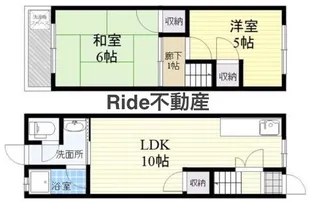 大阪府堺市西区浜寺石津町東4【一戸建】の間取り