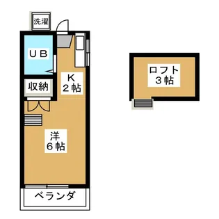 1Rの間取り画像