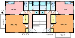 サンモールアカツカ【1階】の間取り