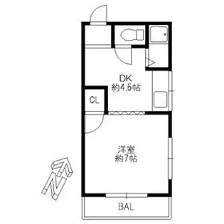 コーポマリーナ【2階】の間取り