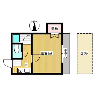 コーポカサブランカ【1階】の間取り
