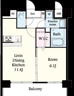 グランシャリオ諏訪野【1階】の間取り