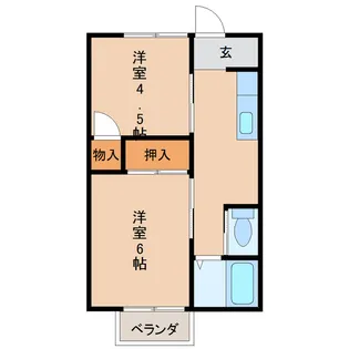 月岡サウスホームズ【2階】の間取り