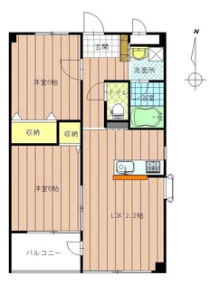 あこやペアシティーIII【2階】の間取り