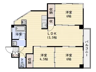 御幸マンション【3階】の間取り