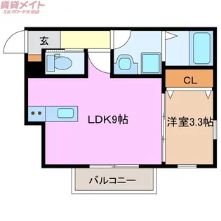 Merveille御薗【3階】の間取り
