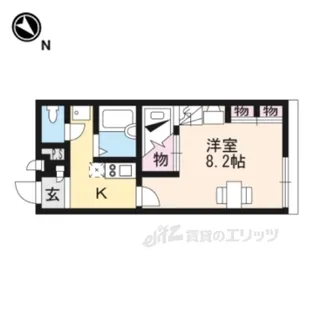 レオパレスリヴァージュ【1階】の間取り