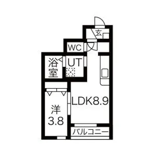 オリーブ5番館【1階】の間取り