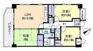 ハーモニー中須【2階】の間取り