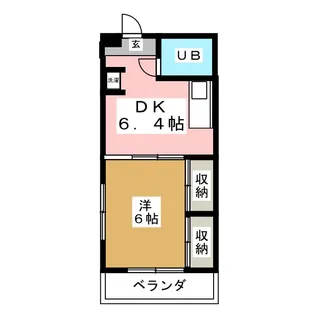 第二コーポラスヒロタ【3階】の間取り