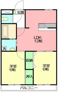 神奈川県小田原市中里【マンション】の間取り