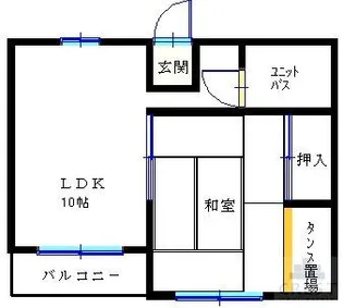 徳毛ビル【3階】の間取り