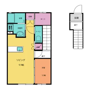 オルトハイム【2階】の間取り