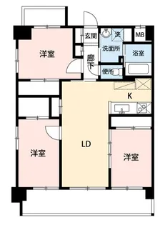 NANA THE STYLE NISHI-KOKUBU【3階】の間取り