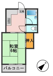 東洋ハイツ【3階】の間取り