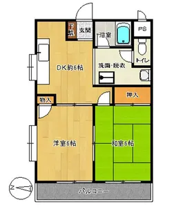 セントラルコート【3階】の間取り