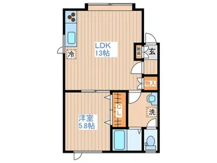 カンパーナ5.8【1階】の間取り
