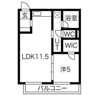 クイール加納【6階】の間取り