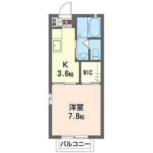 シャーメゾンなでしこB【1階】の間取り