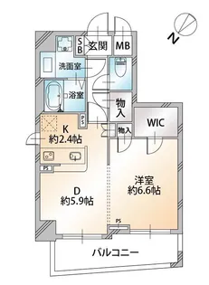 オーキッドレジデンス千代田岩本町【8階】の間取り