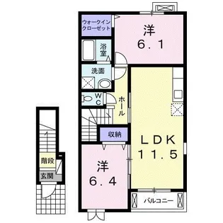 グラン・リーオI【2階】の間取り
