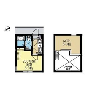 ベルアージュ日吉本町【2階】の間取り