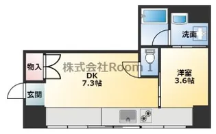 北浜コンソール【10階】の間取り