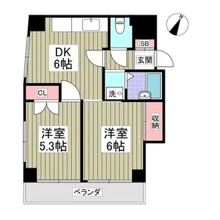 寺井ビル【4階】の間取り