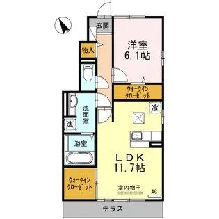 ヴェルドミール長島 I【1階】の間取り