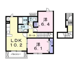 向ヶ丘 C【2階】の間取り