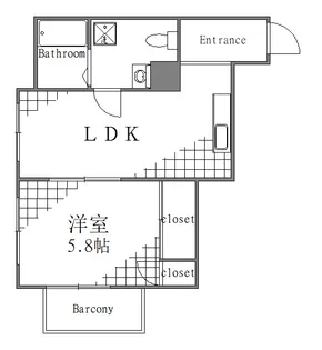 高久ビル【4階】の間取り