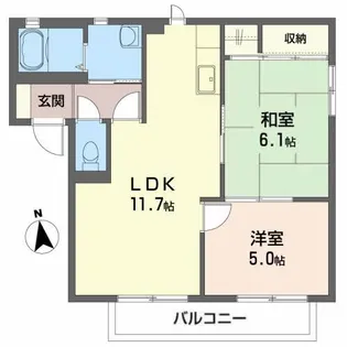 さくら館 A【2階】の間取り
