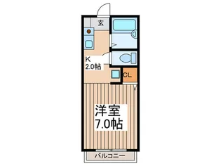 ヴィラ玉川学園【2階】の間取り