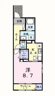 エールトロワ【1階】の間取り